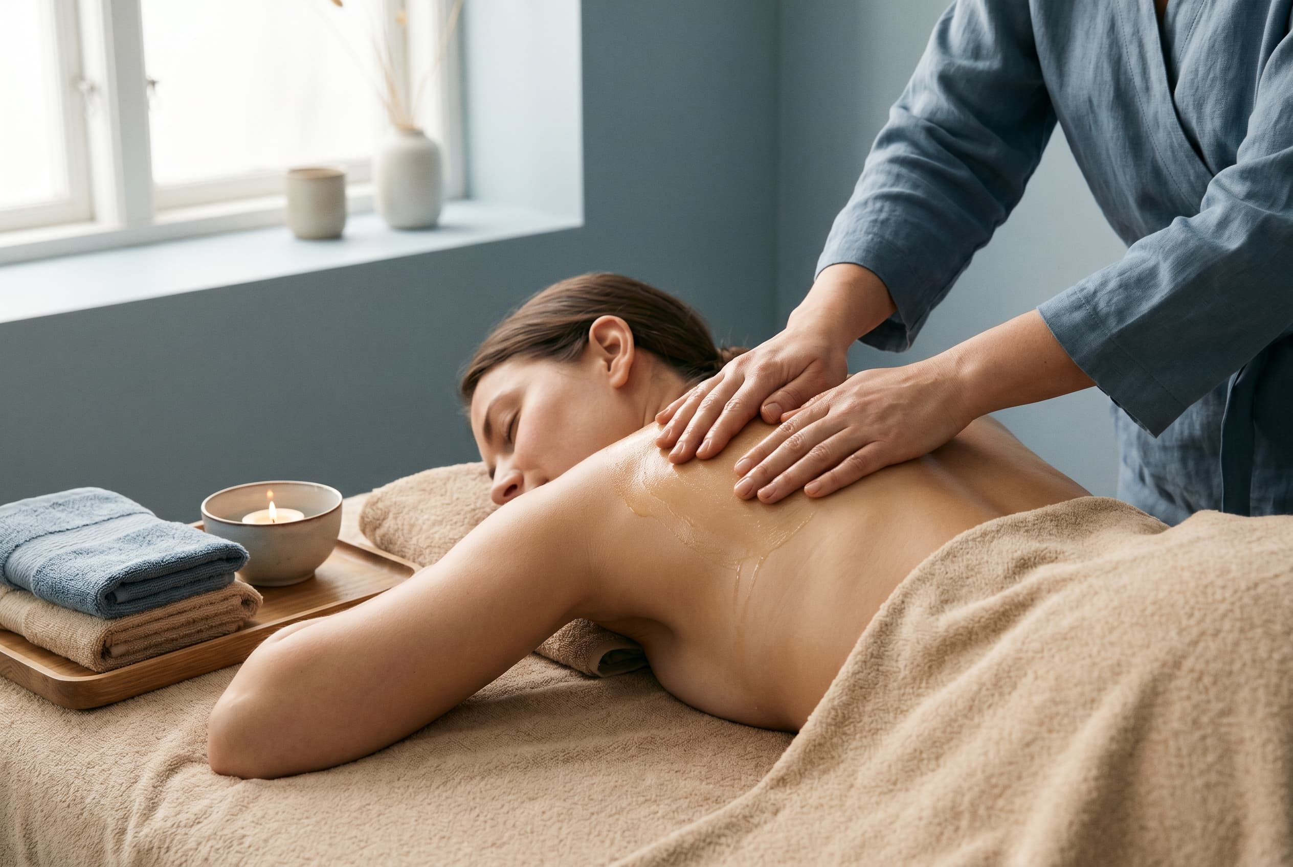 Aroma- und Ganzkörpermassage bei Calm Cove